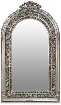 Oglinda argintie cu rama din lemn 110x185 cm Baroque