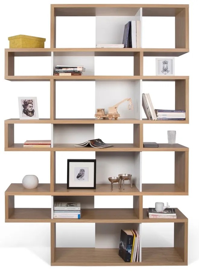 Bibliotecă TemaHome London, 220 x 34 cm, maro deschis