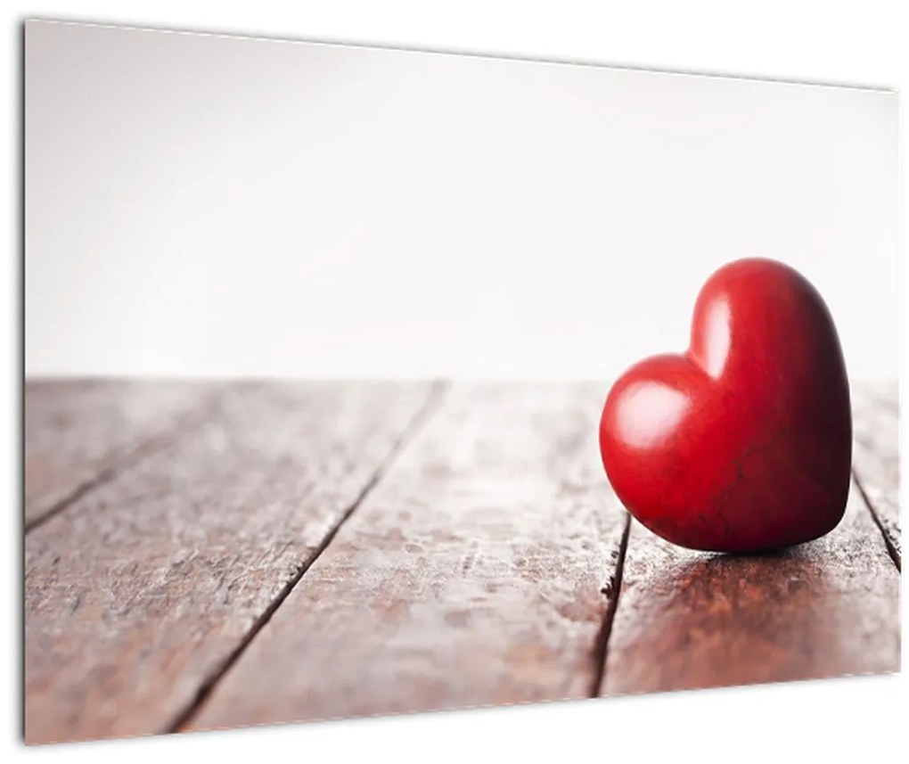 Tablou - Inima din lemn (90x60 cm)