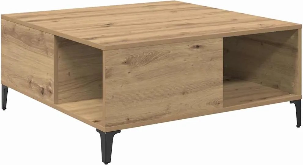 vidaXL Masă de cafea Stejar Artizanal 80 x 80 x 36,5 cm Lemn compozit