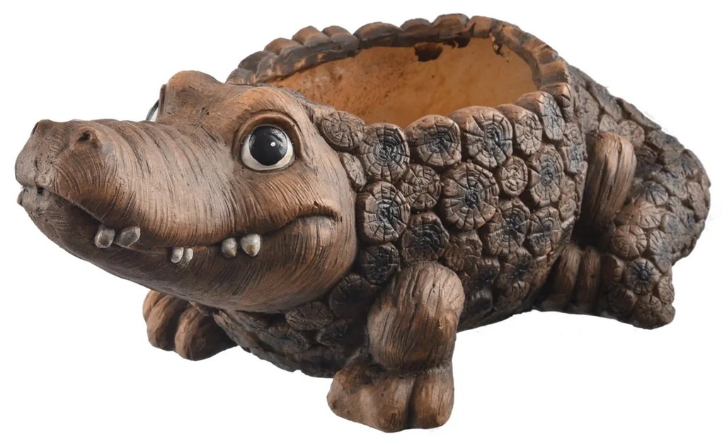 InDecor Capac pentru oală din ceramică crocodilRona , 51 x 28 x 21 cm