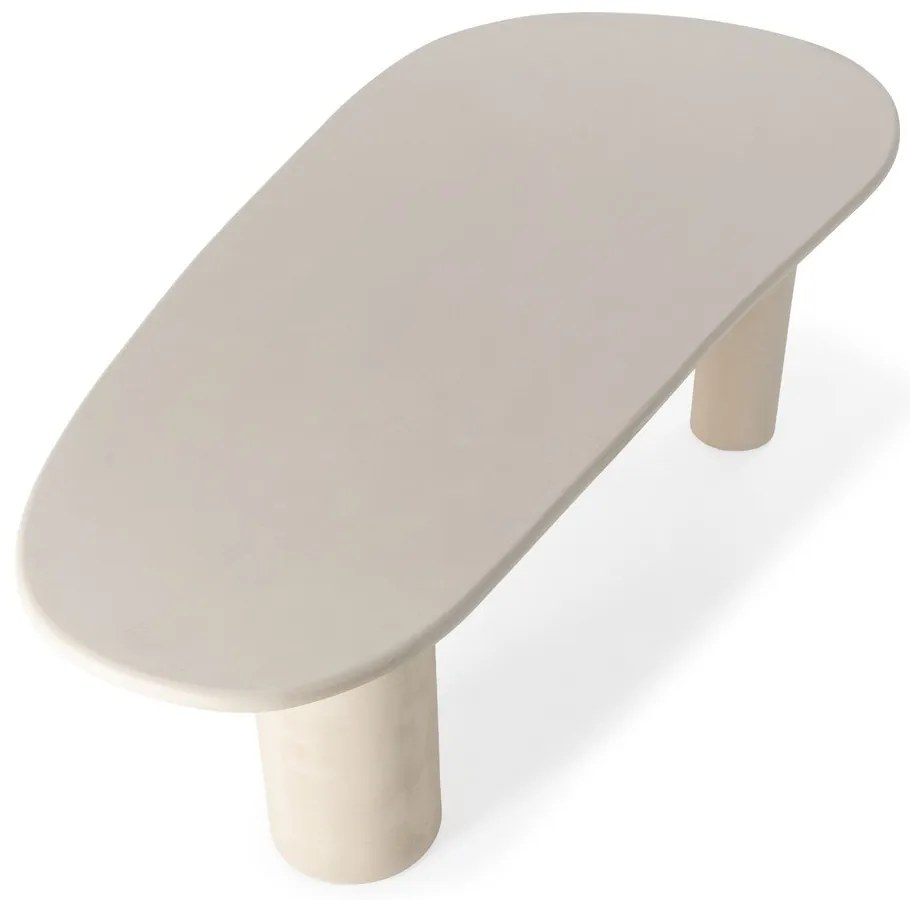 Masă de dining cu aspect de piatră 100x201 cm Daila – MOME