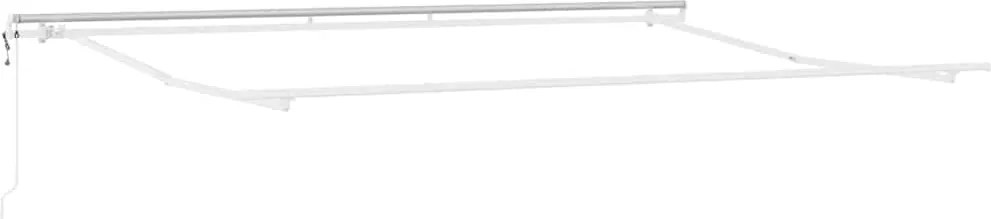 vidaXL Cadru de copertină Alb 450 × 300 cm Aluminiu