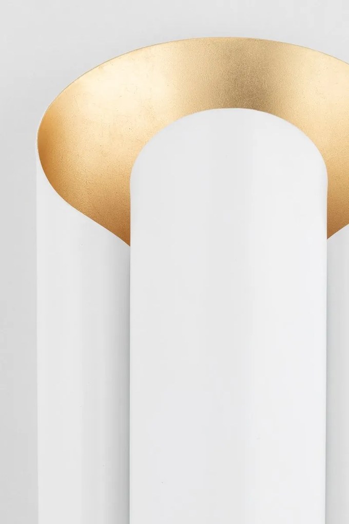 Aplica de perete design modern BANKS alb/auriu