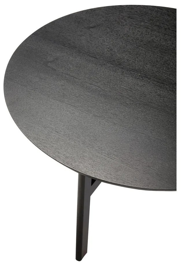 Măsuță de cafea neagră rotundă ø 80 cm Fjord – Hübsch