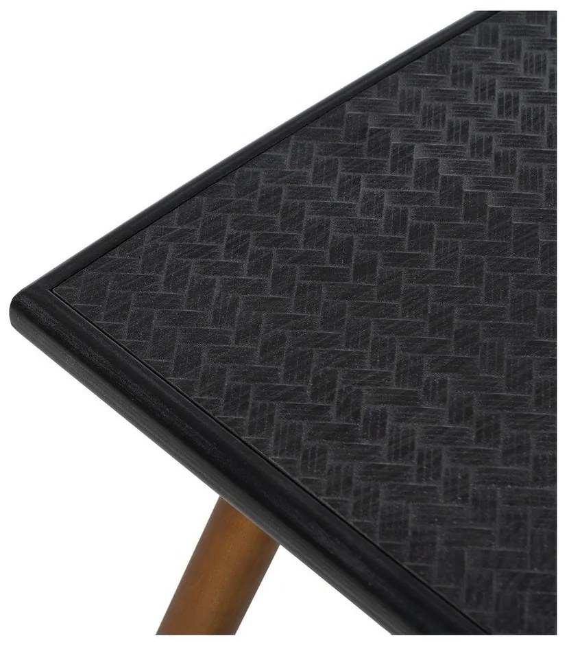 Măsuță de cafea neagră din metal 60x109,5 cm Oslo – Ixia