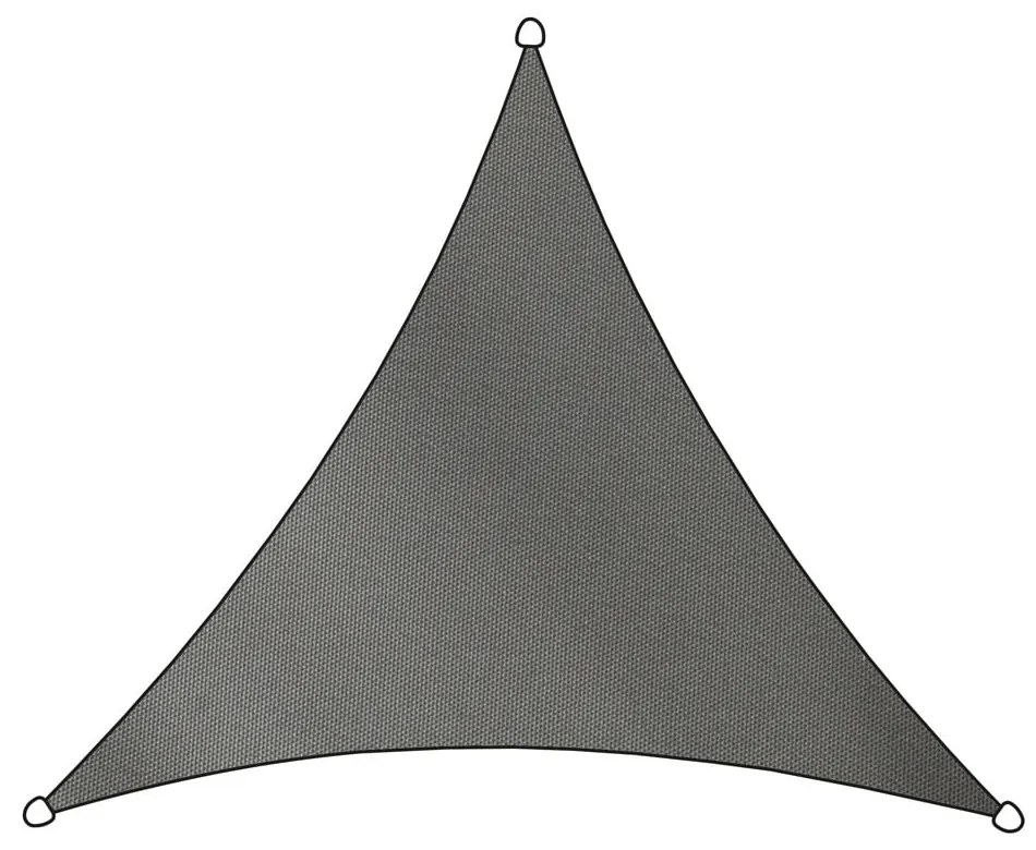 Copertină parasolar triunghiulară Livin' Outdoor Como, 5 m, gri