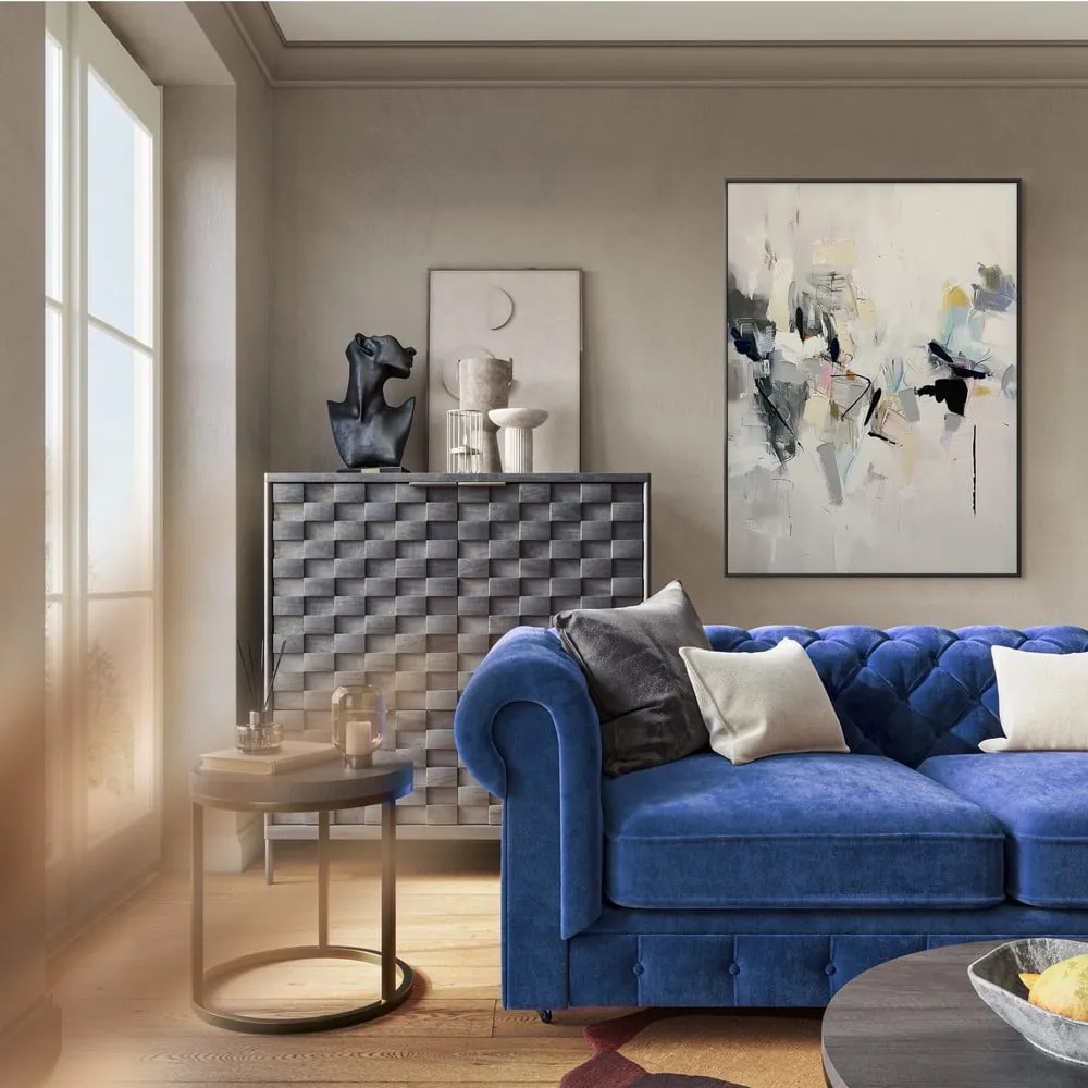 Tablou cu detalii pictate manual 70x100 cm Cro – Styler