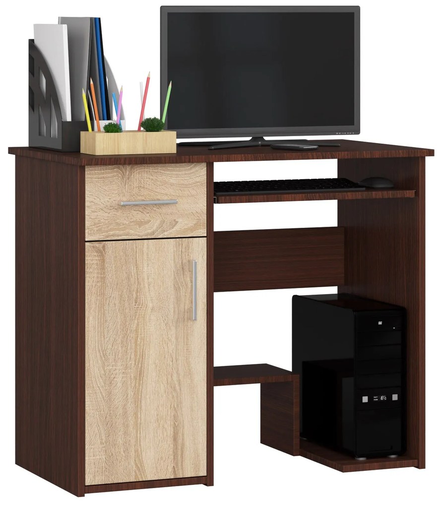 Masă PC Jaloms (wenge + Stejar sonoma). 1069703