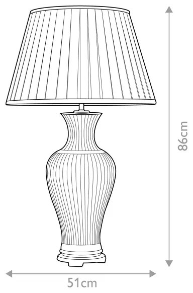 Lampă de masă Elstead DL-DALIAN-TL DALIAN 1xE27/60W/230V