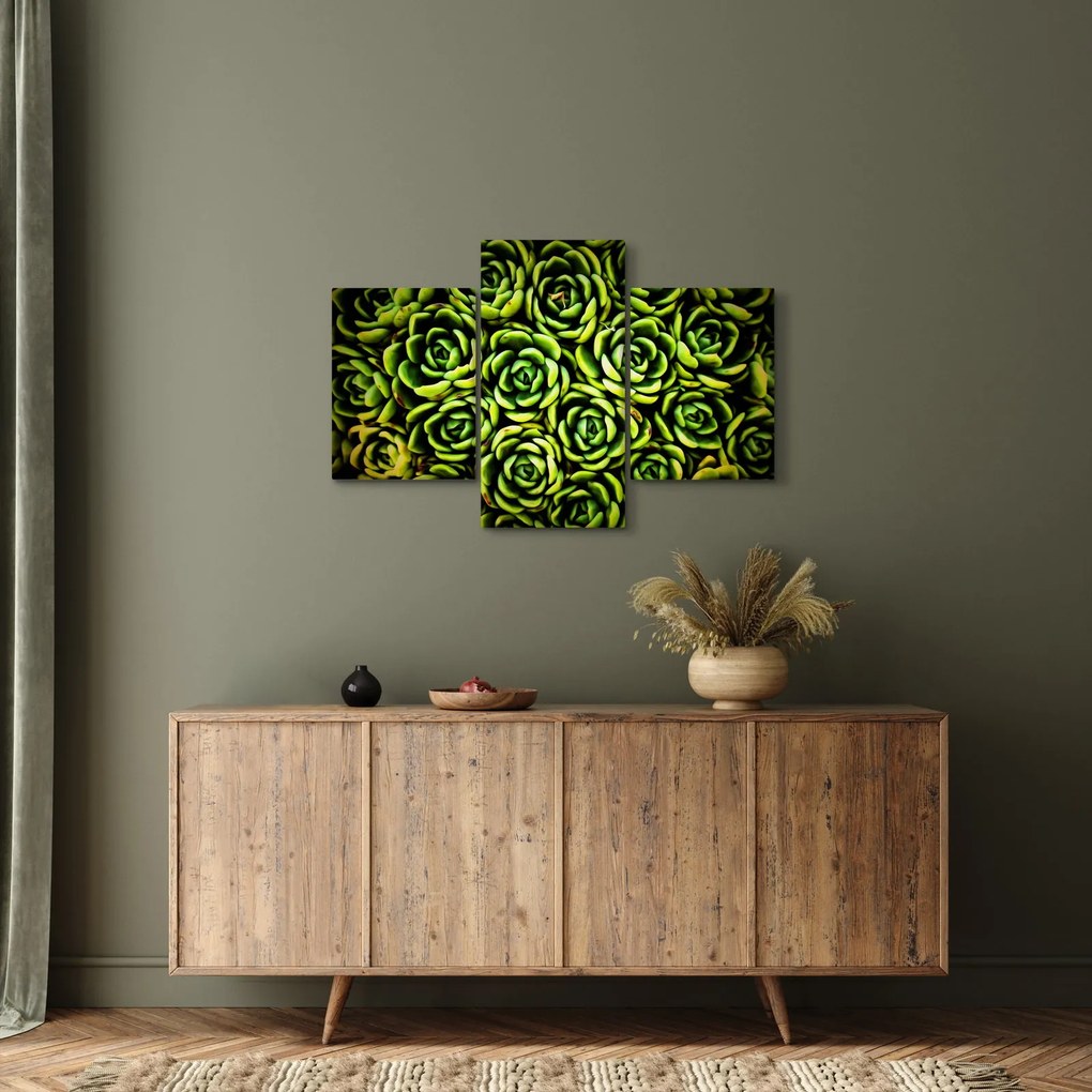 Tablou cu flori de piatră (90x60 cm)