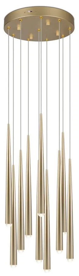 Lustră aurie LED ø 30 cm Cala – Trio Select