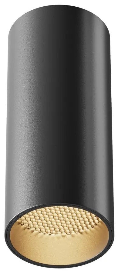 Plafoniera LED dimabila design tehnic Focus negru, 3000K