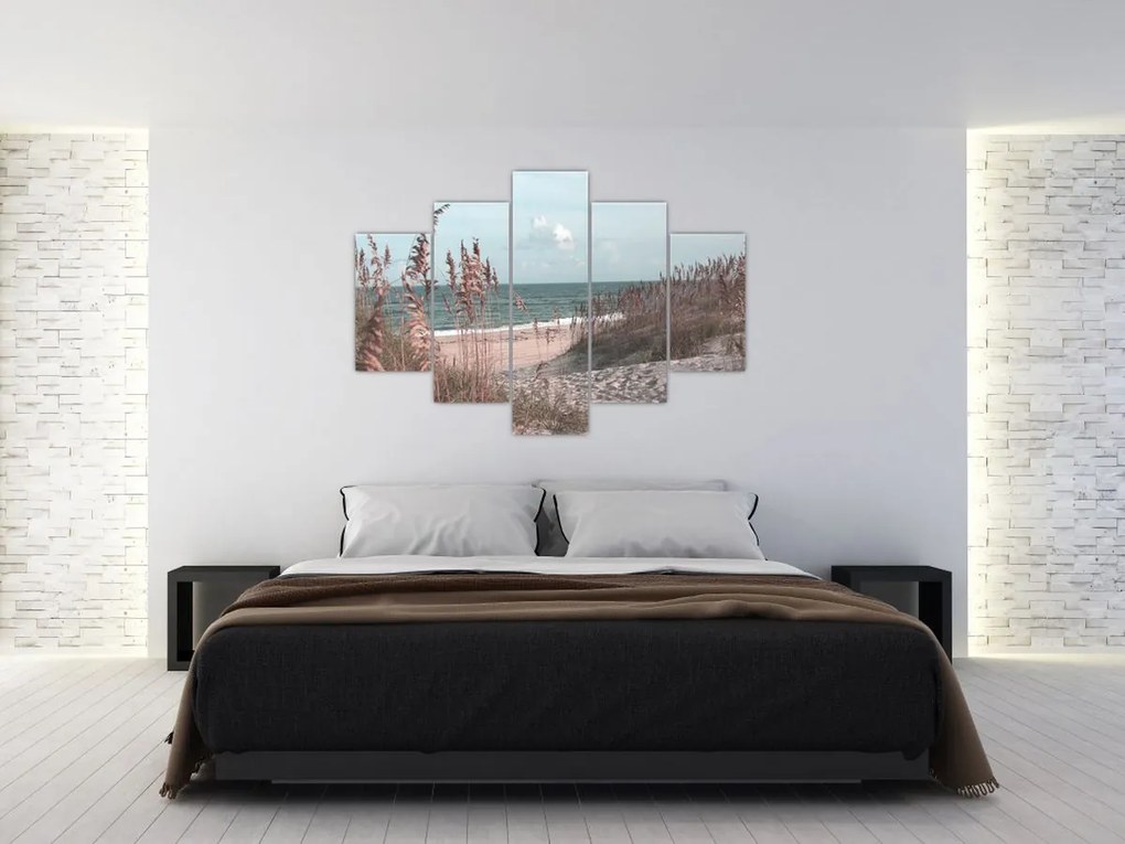 Tablou - Plaja roz (150x105 cm)