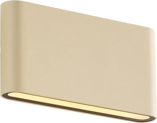Lampă modernă de perete pentru exterior bej 17,5 cm incl. LED IP65 - Batt