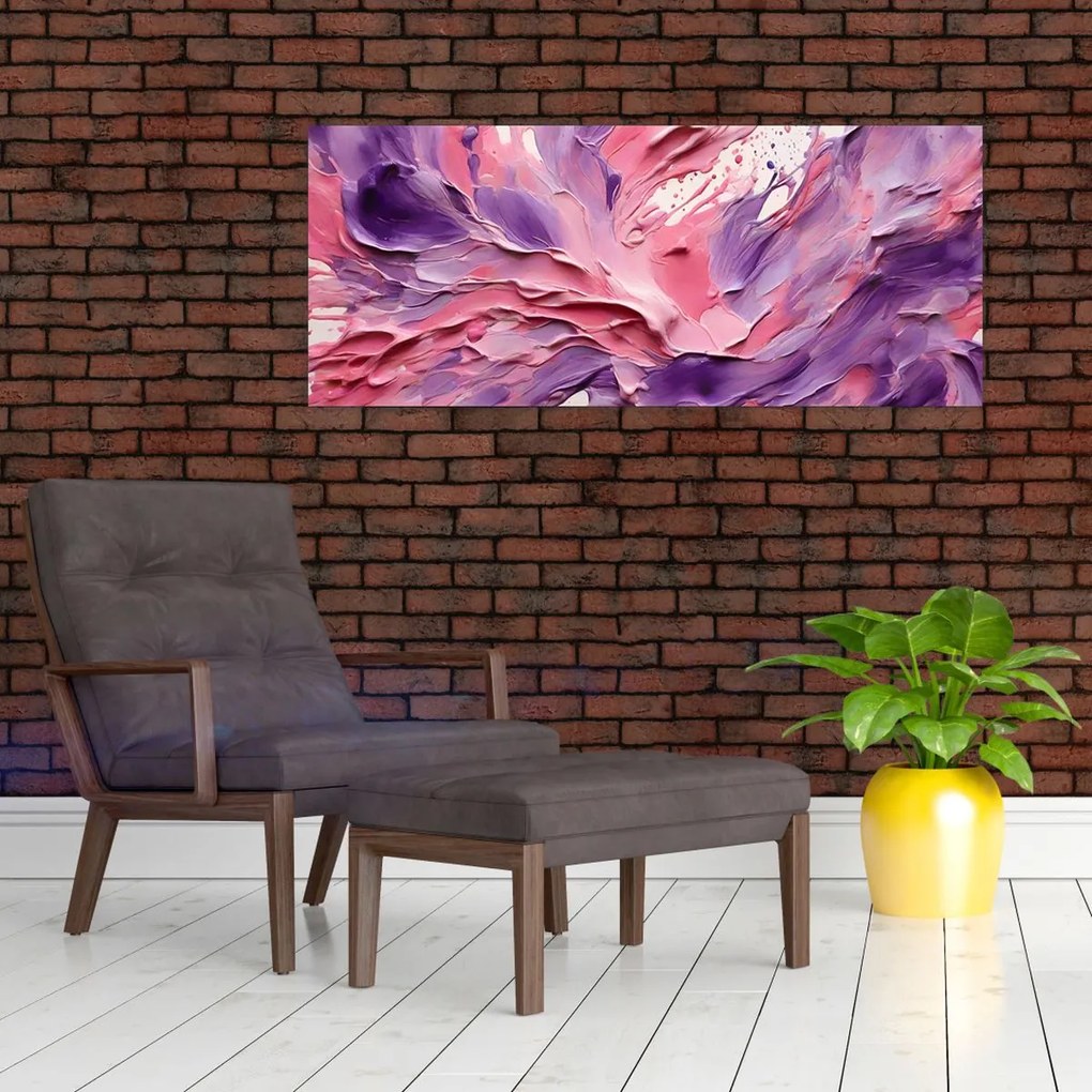 Tablou - Abstracție romantică (120x50 cm)