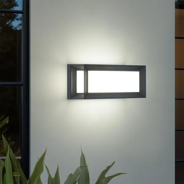 Brilagi - PARKER aplică LED de exterior cu senzor, 12W, 230V, antracit, IP44