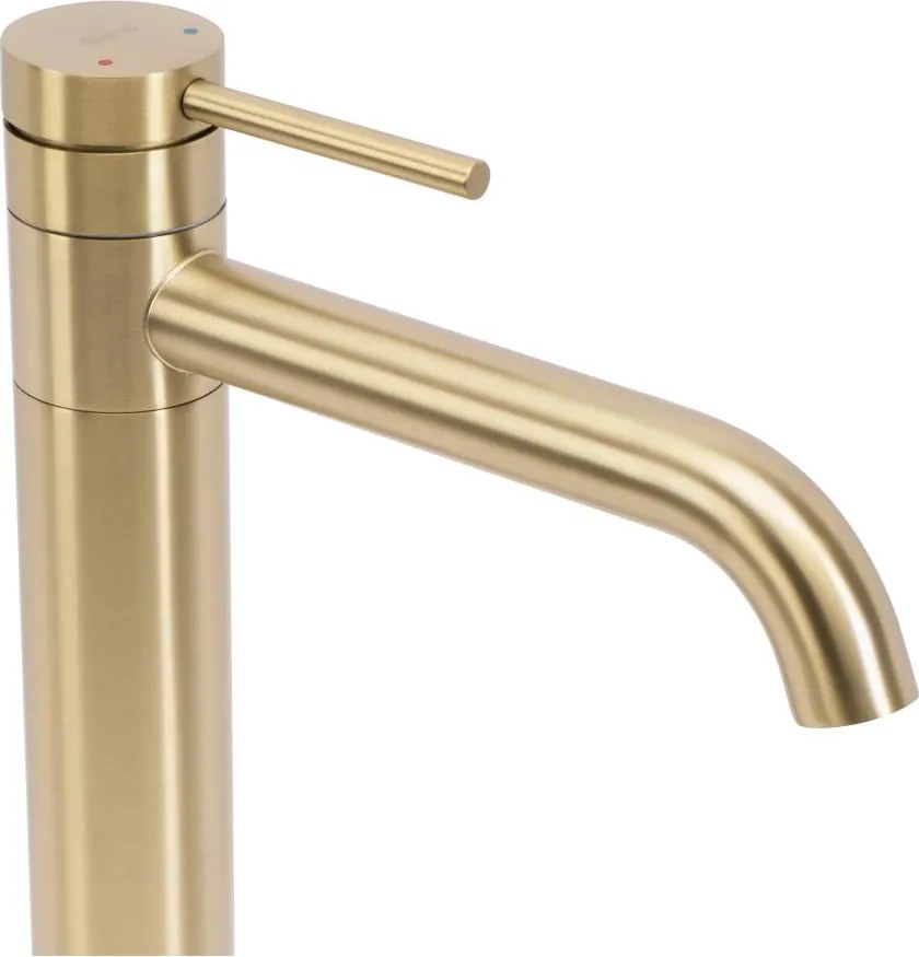 Baterie inalta de lavoar Rea LUNGIS auriu periat