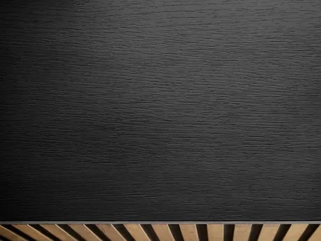 Noptieră Dernas S54 (Negru grafit + Stejar wotan) (cu iluminat LED galben). Promo -17%. 1104505