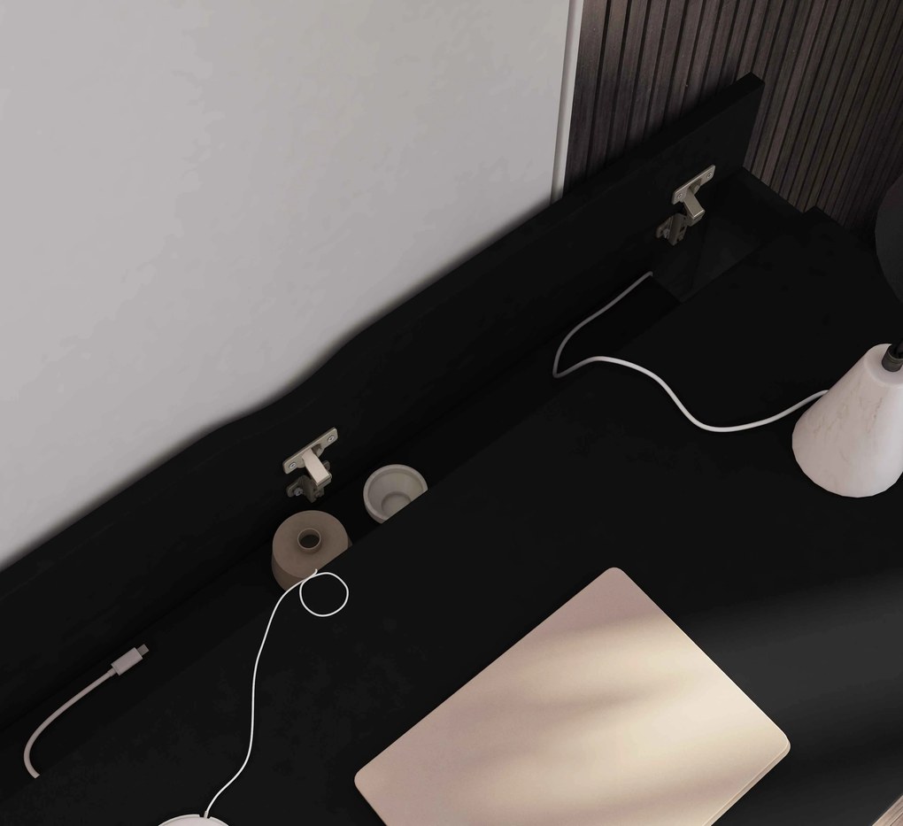 OFERTA Birou NEVY 120x60 cm, negru II. calitate