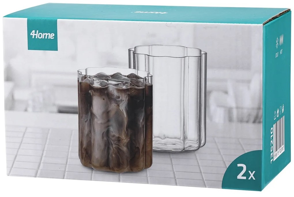 Set de pahare 4Home Florette 400 ml, 2 buc.