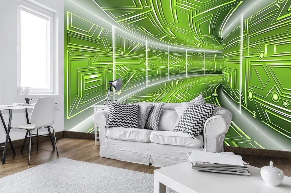 Fototapet - Coridor verde (254x184 cm), în 8 de alte dimensiuni noi