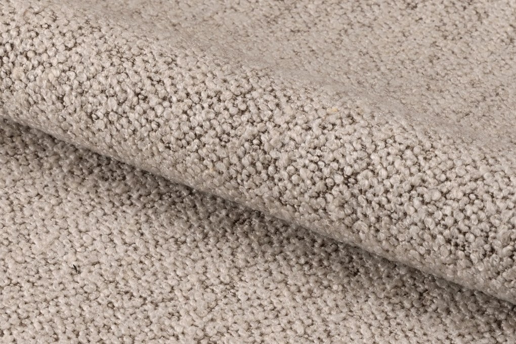 MAZZONI EXPORT ADELE Bej Latte (țesătură Monza 60)/cadru Stejar Natural - SCAUN DIN LEMN BOUCLÉ PENTRU SALON SUFRAGERIE BUCĂTĂRIE RETRO