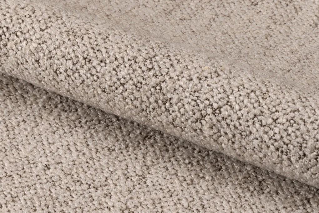 MAZZONI EXPORT ADELE Bej Latte (țesătură Monza 60)/cadru Stejar Natural - SCAUN DIN LEMN BOUCLÉ PENTRU SALON SUFRAGERIE BUCĂTĂRIE RETRO