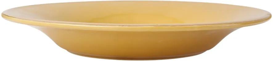 Farfurie supă din ceramică Côté Table Const, ⌀ 27 cm, galben