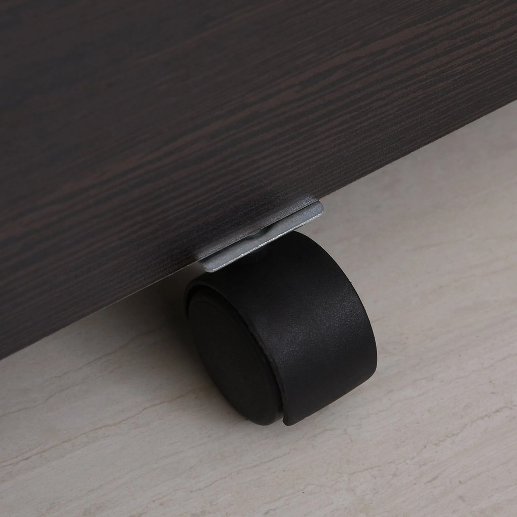 Vinsetto Dulap cu Sertare, 2 sertare si 5 roti, dulap Birou Compact pentru Documente , 40x44x54.6cm, Design Modern | Aosom Romania