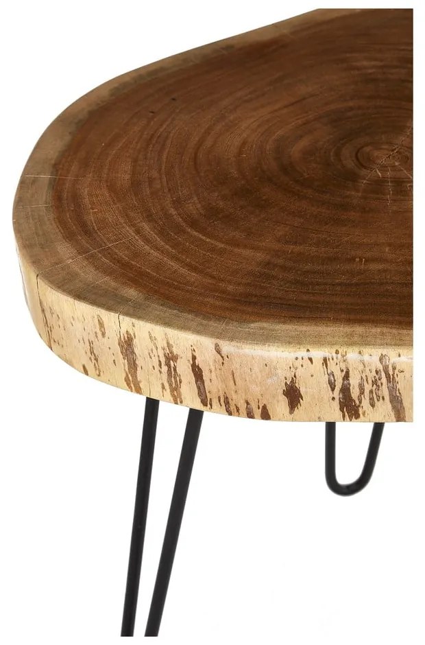 Măsuță auxiliară cu blat din lemn de acacia 46x48 cm Nandri – Premier Housewares