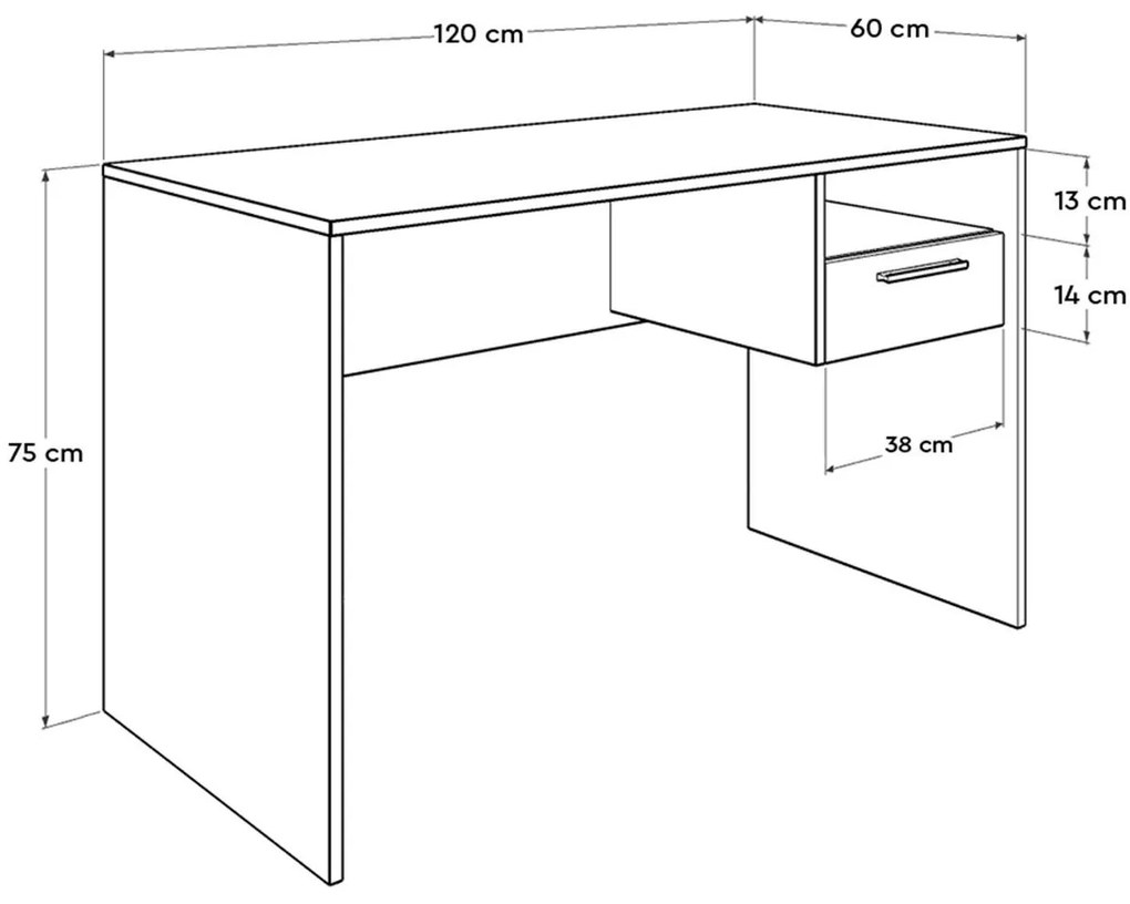 Masă PC Dolodu 5 (alb) . 1094956