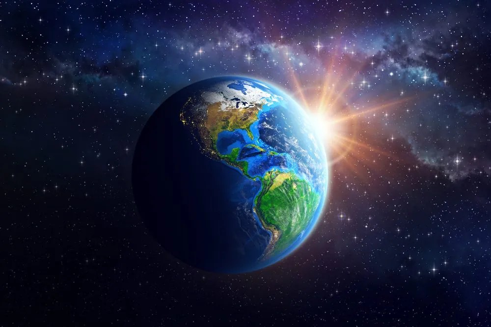 Tapet planetă albastră Pământ