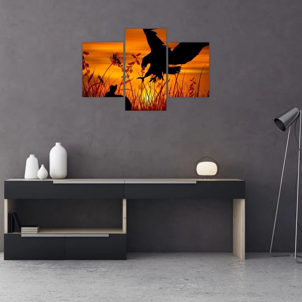 Tablou cu silueta prădătorului (90x60 cm)