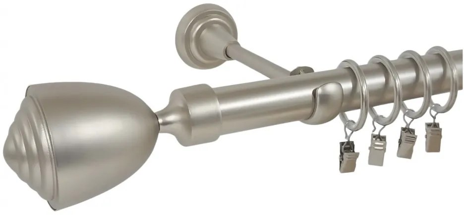 Galerie SIMPLA PRINDERE PERETE 25 MM -PALACIO- CROM MAT (Alege marime: 320 cm)