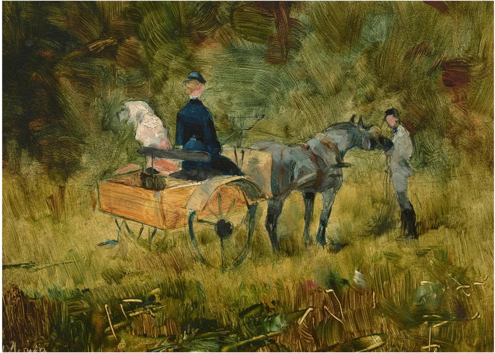 Tablou - Henri de Toulouse-Lautrec, The Trap, reproducere (70x50 cm)