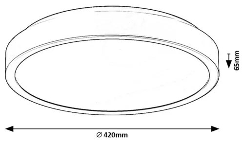 Plafonieră LED pentru baie Rabalux 71259 SAMIRA LED/48W/230V IP44 alb