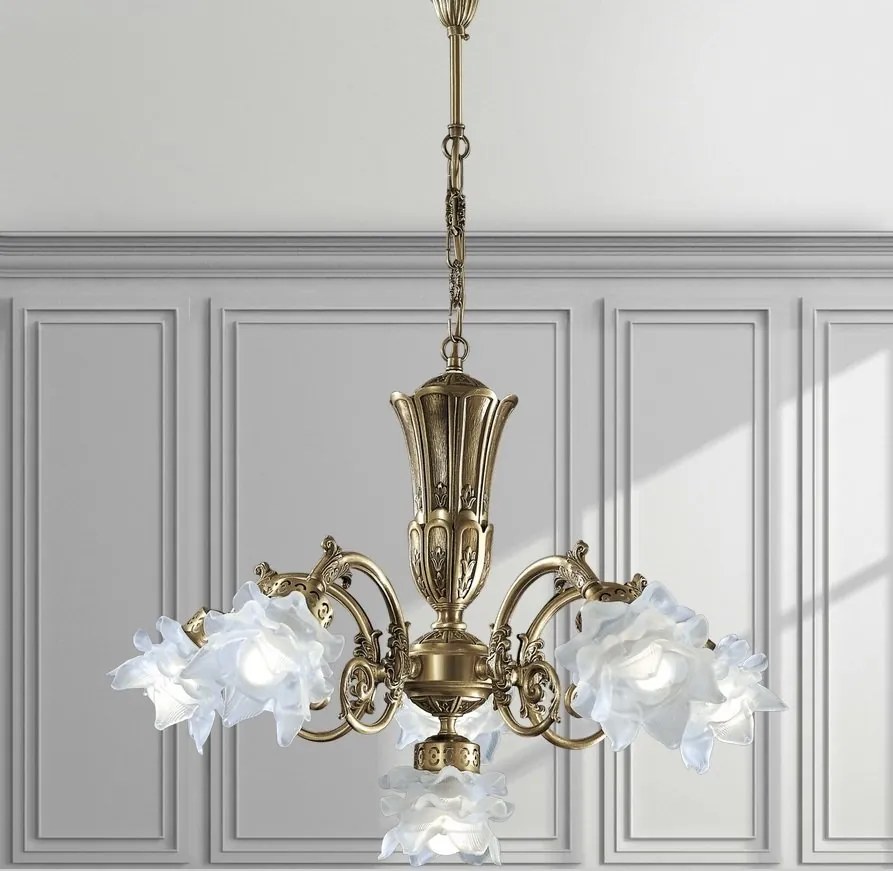 Candelabru 5 brate LUX design clasic realizat manual Michela
