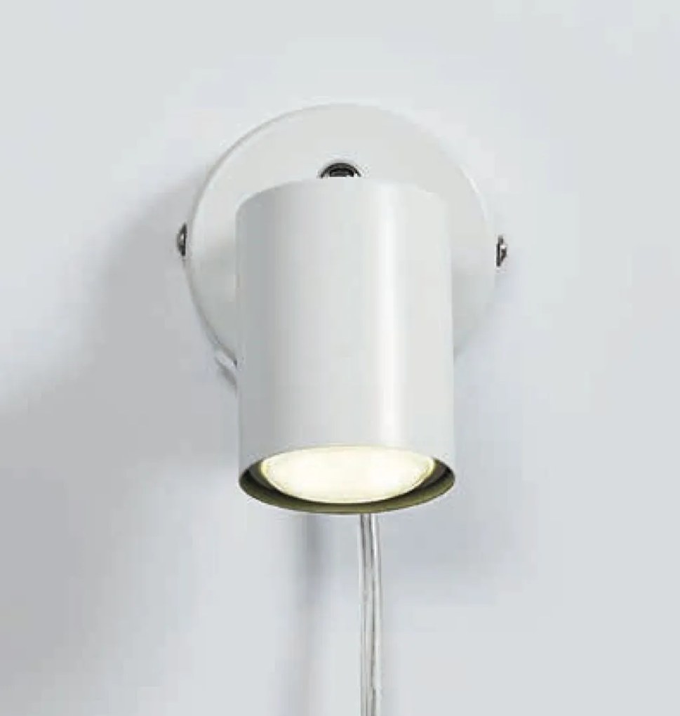 Aplica de perete cu spot directionabil design modern Explore alb