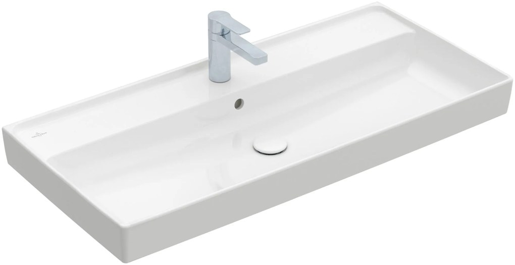 Villeroy &amp; Boch Collaro lavoar 100x47 cm dreptunghiular clasică-mobilier alb 4A33A201