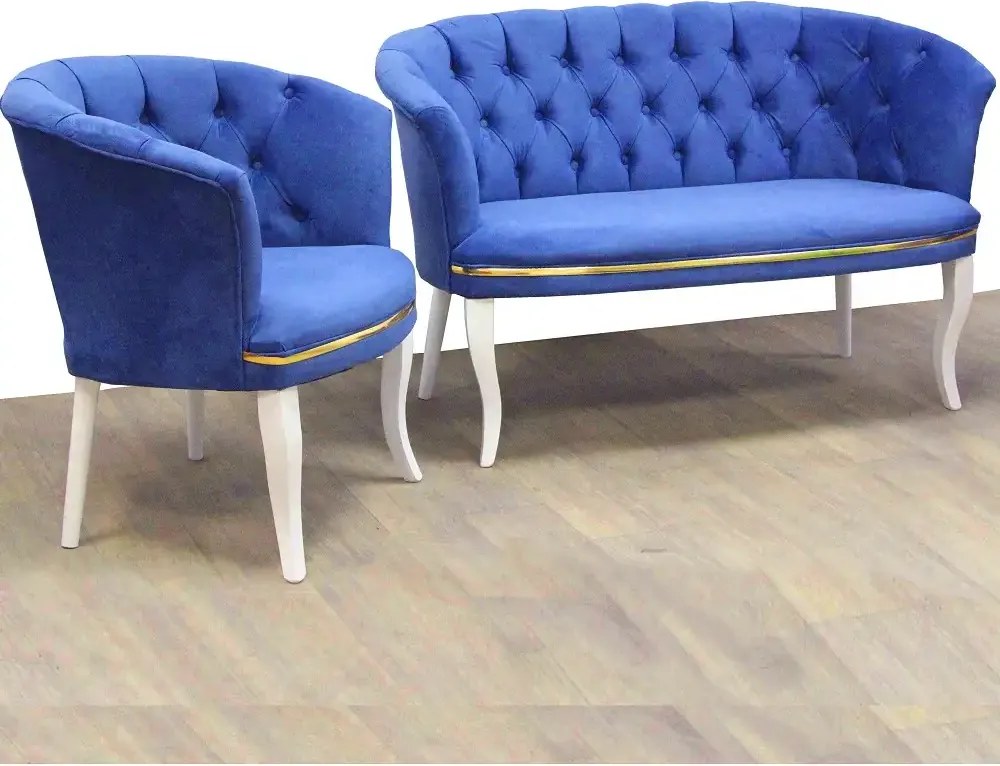 Canapea Milano culoare albastru 2 locuri