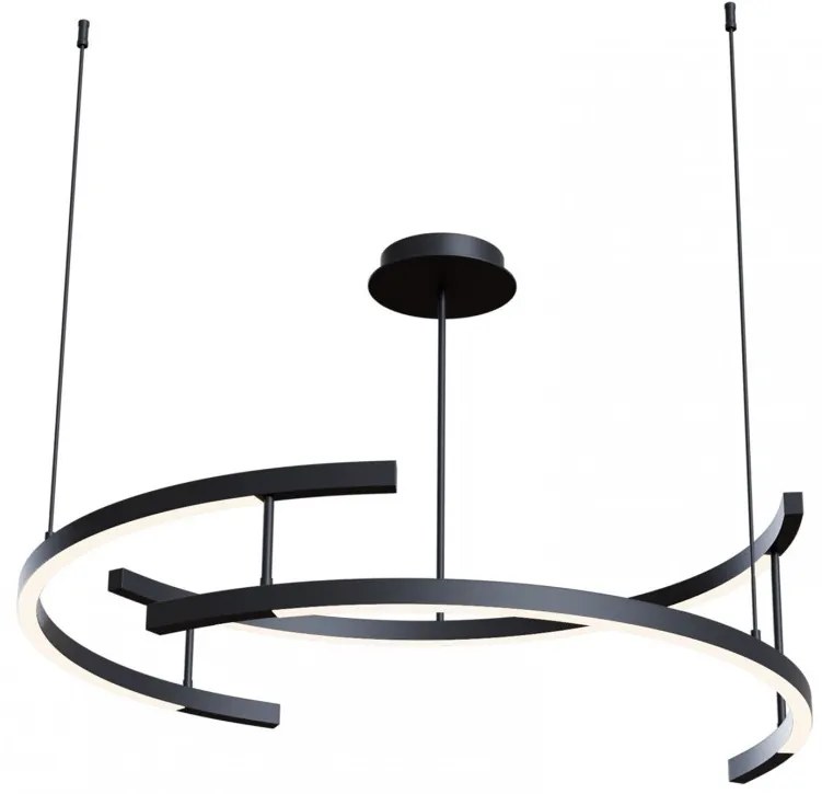 Lustra moderna LED 3000K design minimalist Line negru