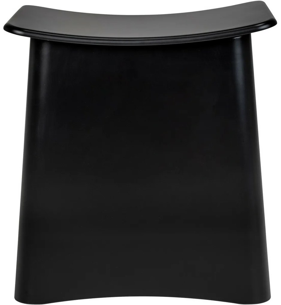 Wenko Scaun de baie cu spațiu pentru rufe Wing,negru, 45 × 33 × 48 cm