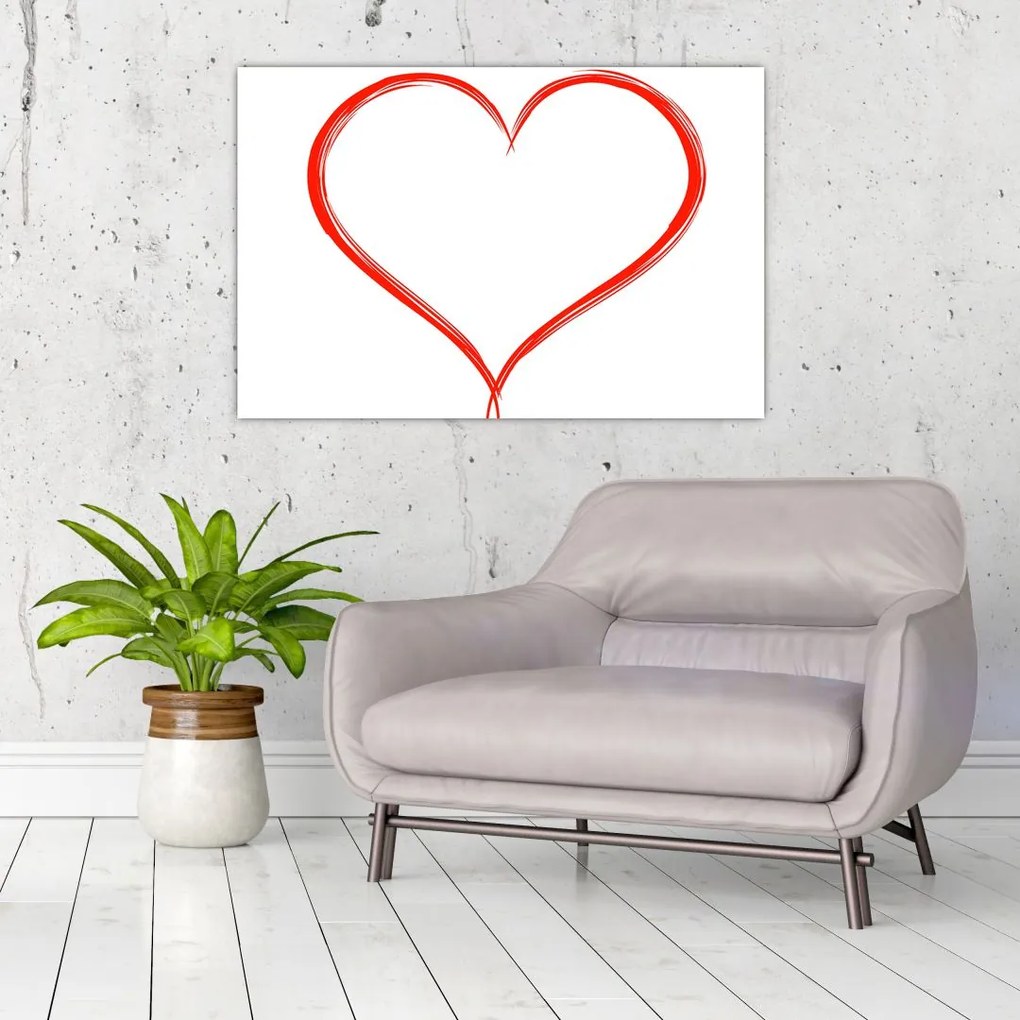 Tablou cu inima (90x60 cm)