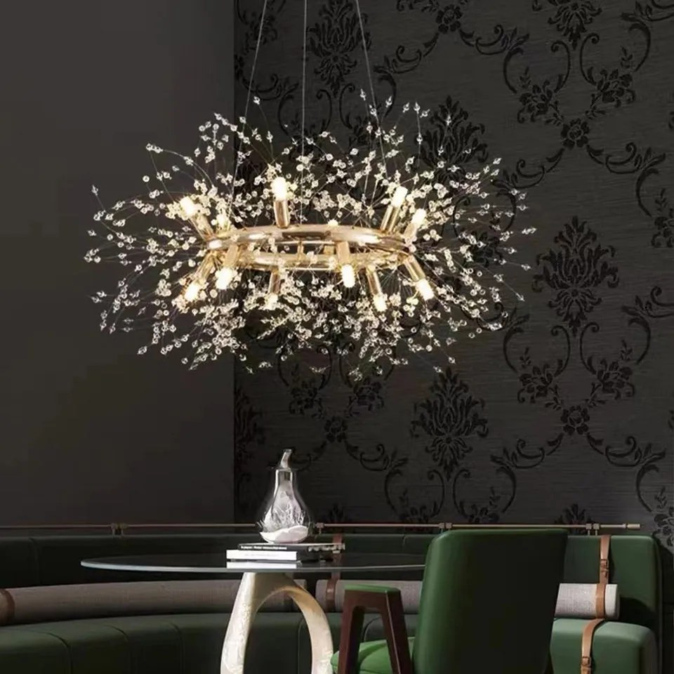 Candelabru led Cristal, Elit's, Evea Y Gold, 60 cm