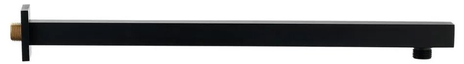 Braț unghiular de duș Sapho 40 cm negru mat