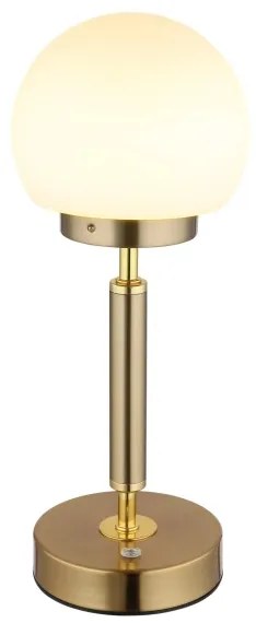 Lampă LED tactilă reîncărcabilă de masă Globo 21033M HAKU LED/2,5W/5V 2700/4000/6500K alamă