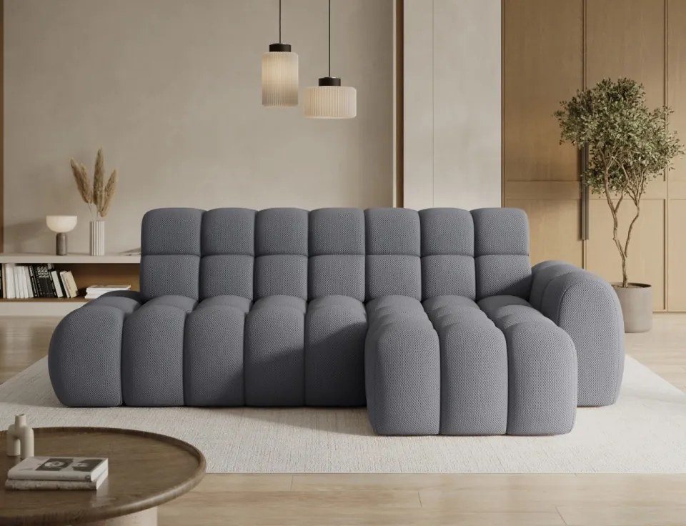 Coltar tapitat, 283x98x165 cm, Ceedro RT, Eltap (Culoare: Gri / Royal 04)