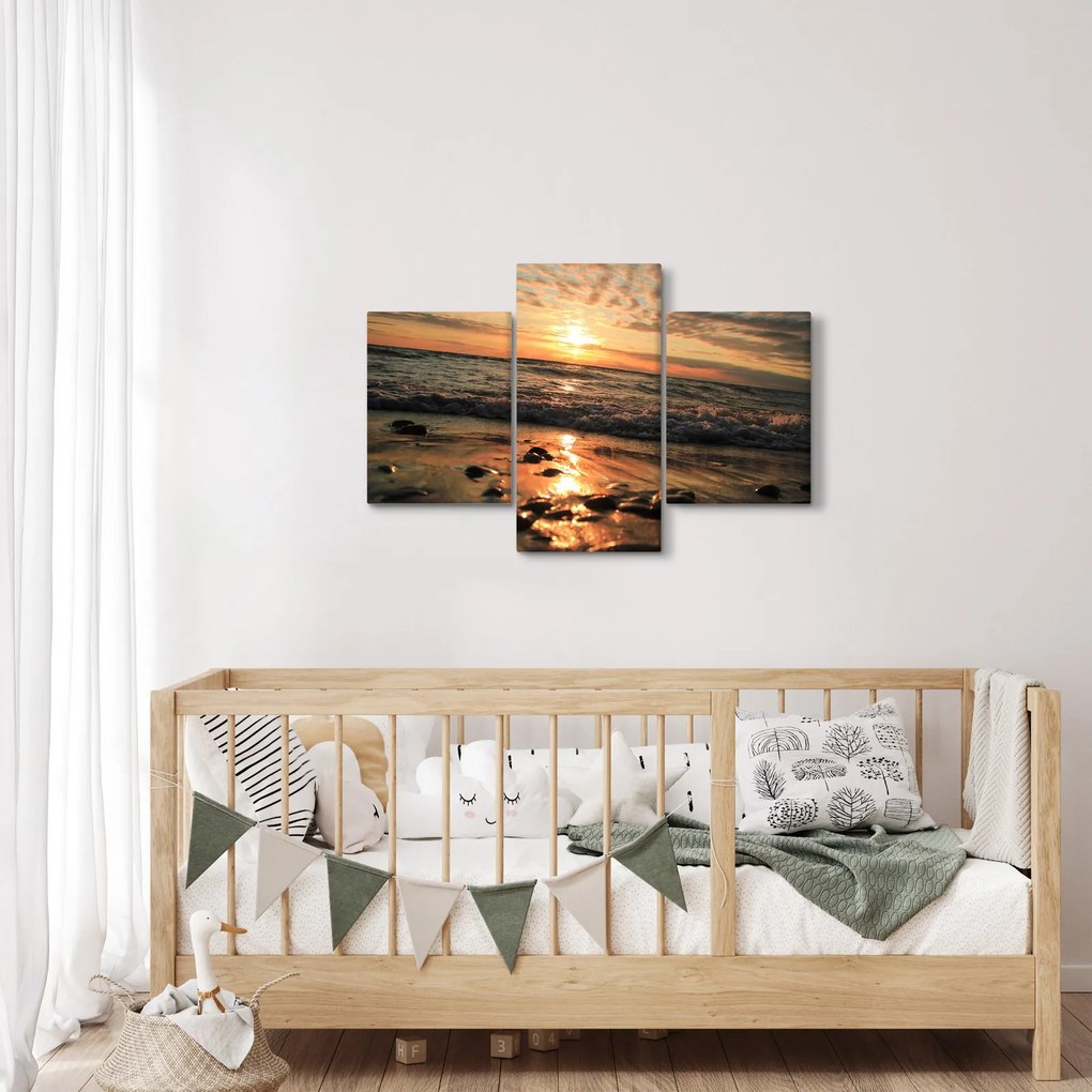 Tablou - Apus de soare, ocean (90x60 cm)