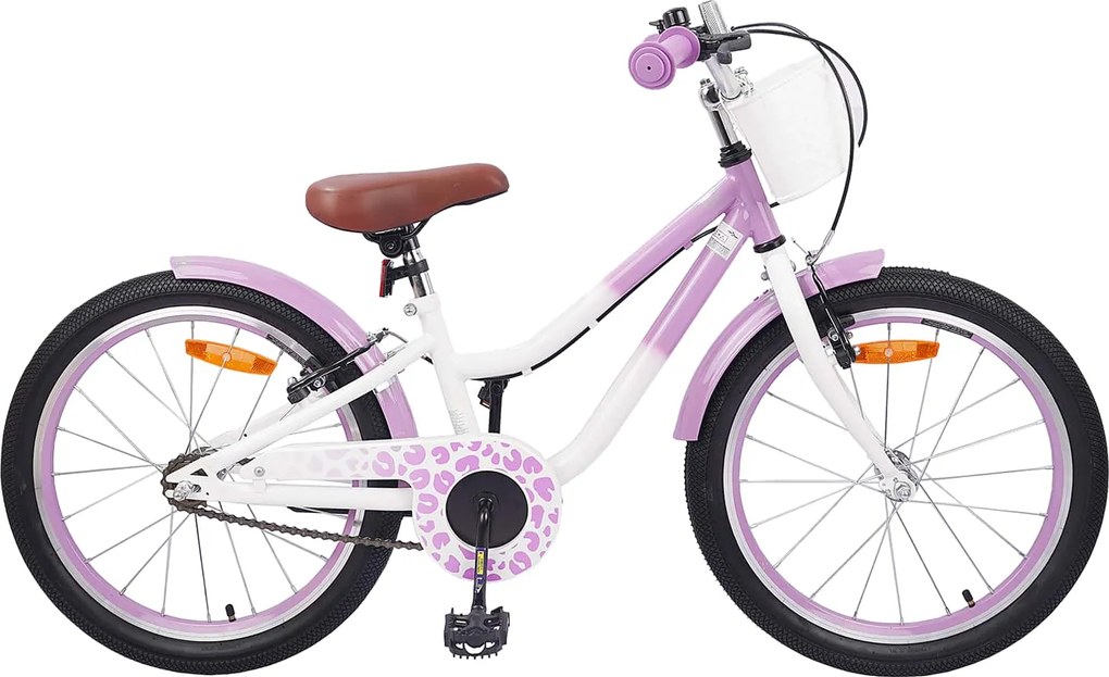 vidaXL Bicicletă pentru Copii 20 Inci pentru 6-11 ani Violet